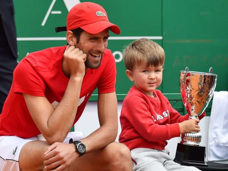 Novak Djokovic Et Son Fils
